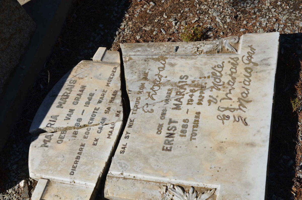 MARAIS Ernest 1885-1946 &amp; Maria VAN GRAAN 1888-1942