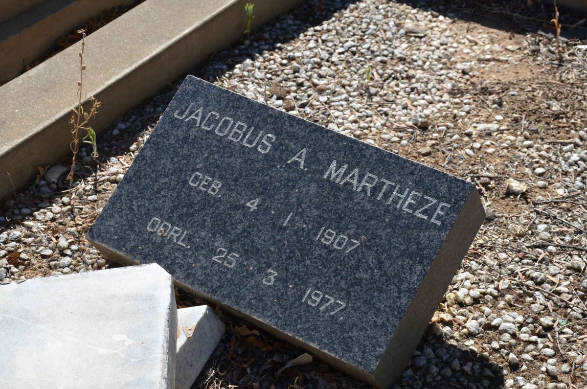 MARTHEZE Jacobus A. 1907-1977