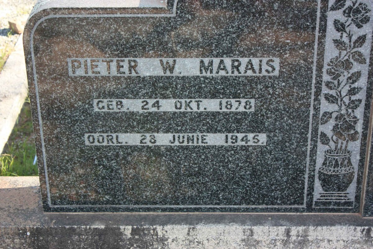 MARAIS Pieter W. 1878-1945