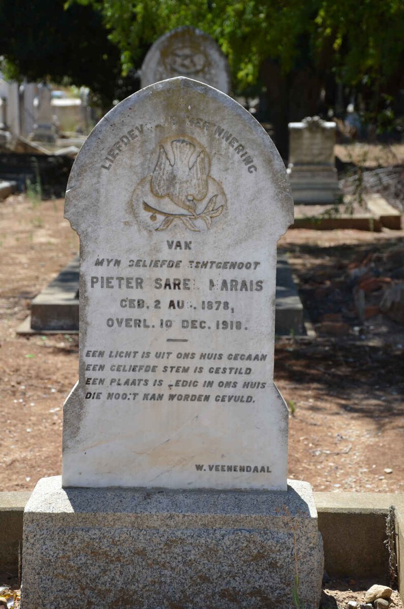 MARAIS Pieter Sarel 1878-1918