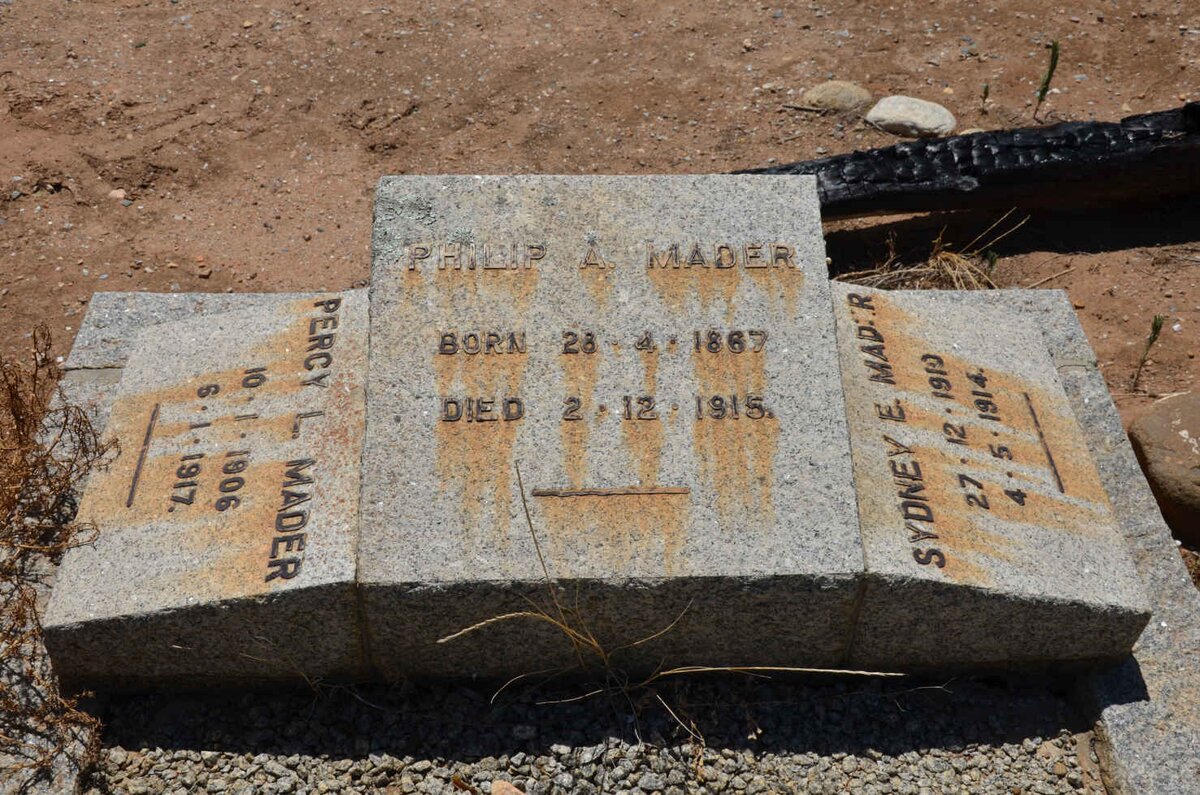 MADER Philip A. 1867-1915 :: MADER Percy L. 1906-1917 :: MADER Sydney E. 1910-1914