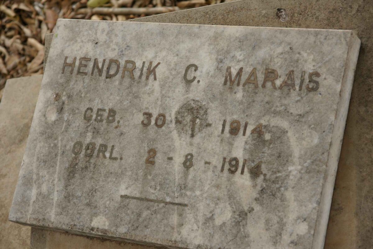 MARAIS Hendrik C. 1914-1914
