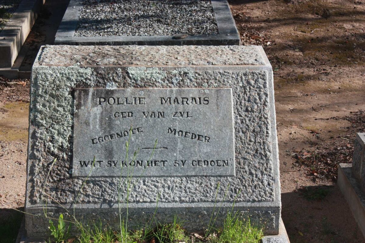 MARAIS Pollie nee VAN ZYL