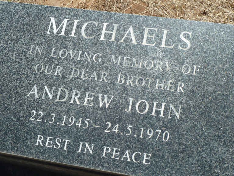 MICHAELS Andrew John 1945-1970