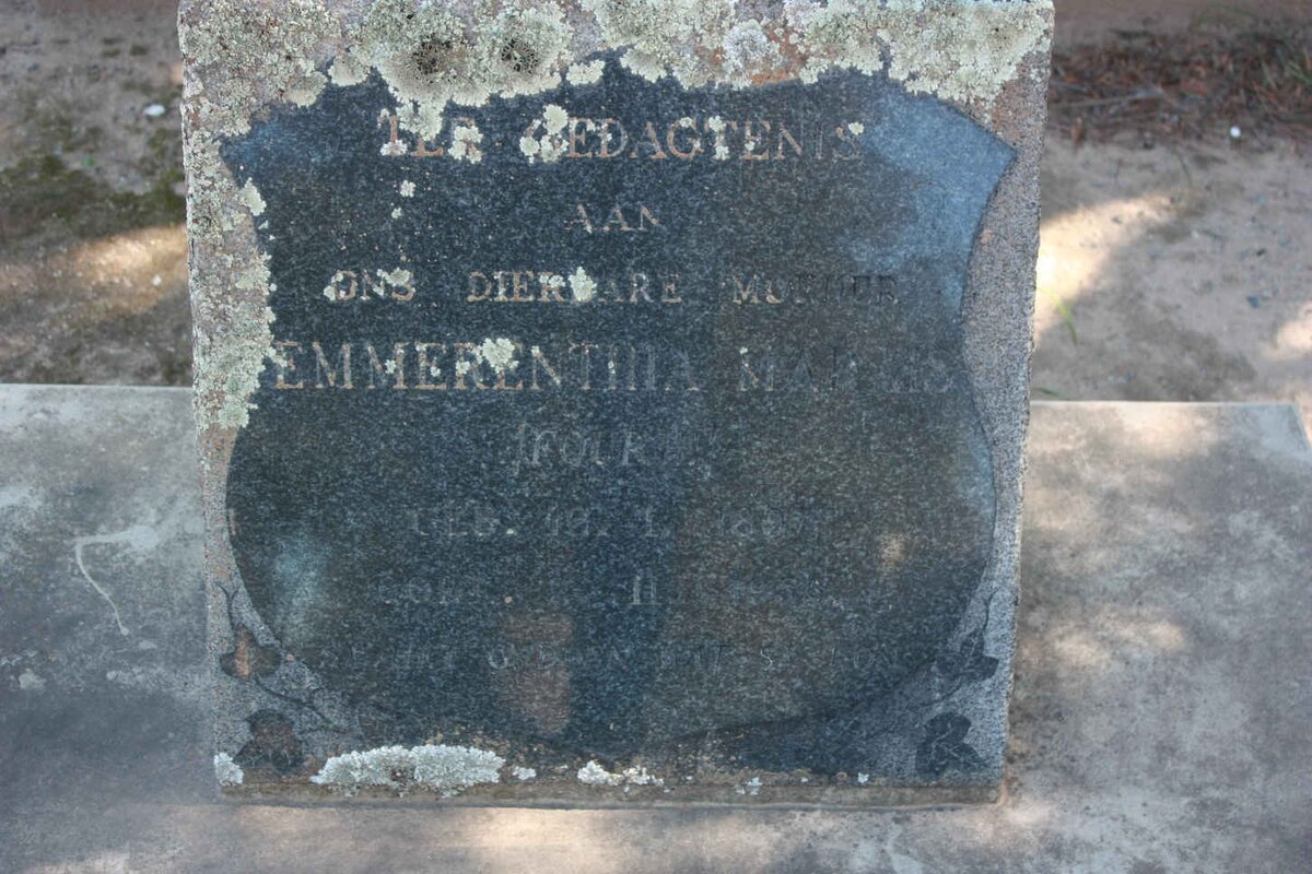 MARAIS Emmerenthia nee FOURIE 1897-1955