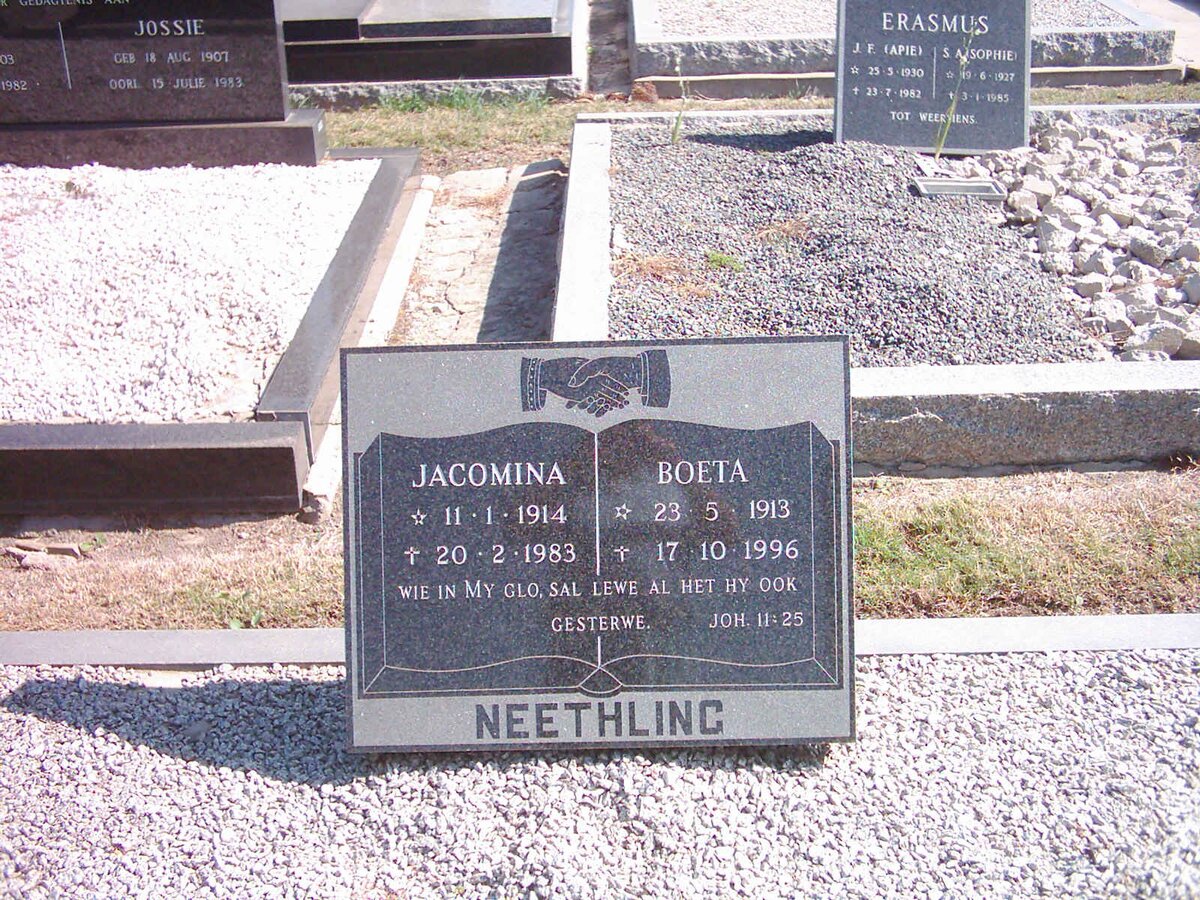 NEETHLING Boeta 1913-1996 &amp; Jacomina 1914-1983