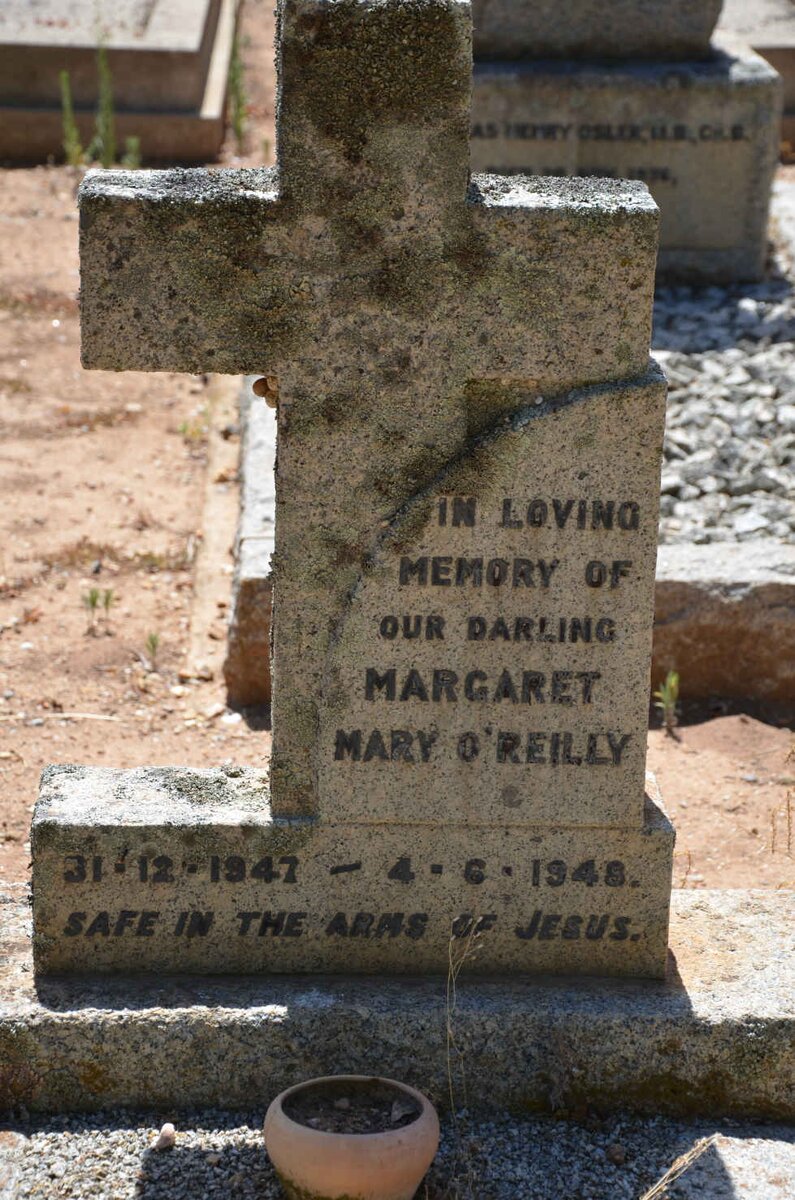 O'REILLY Margaret Mary 1947-1948