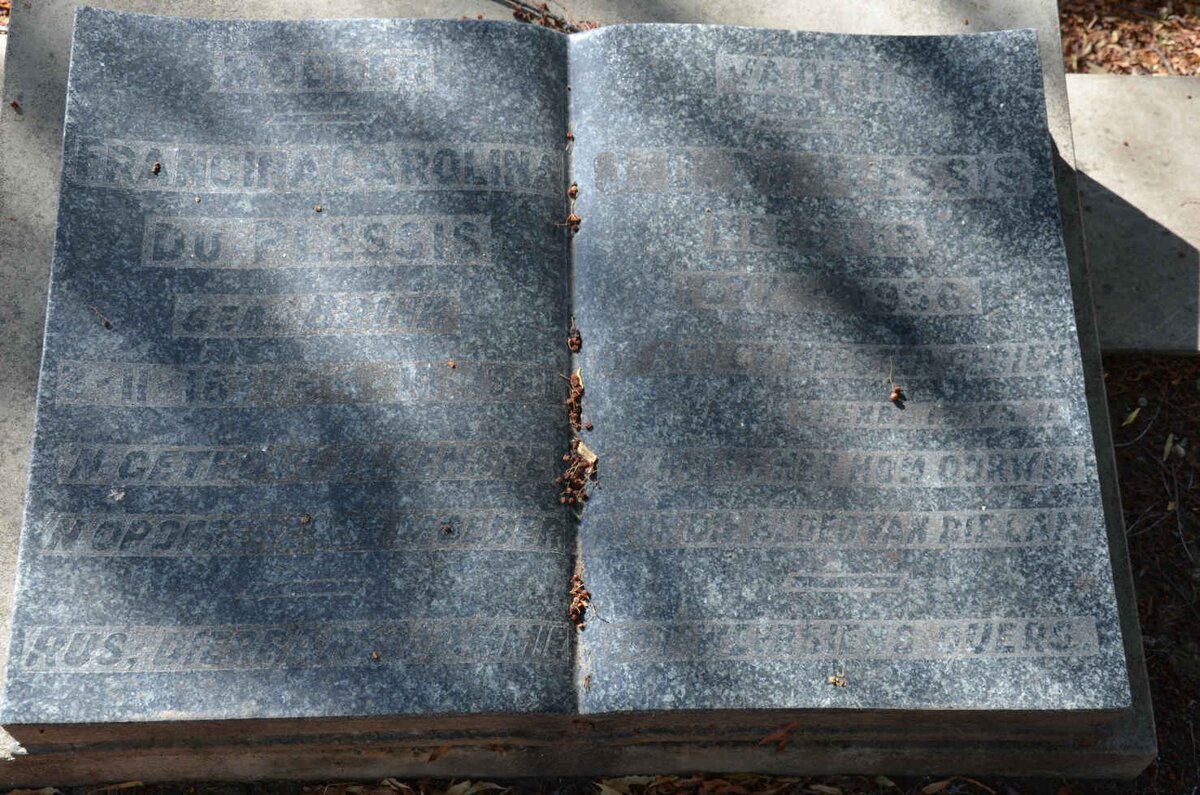 PLESSIS J.D., du 1877-1956 &amp; Francina Carolina BRINK 18?7-194?