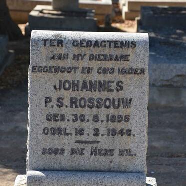ROSSOUW Johannes P.S. 1895-1946