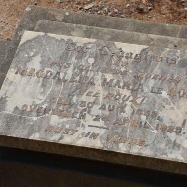 ROUX Magdalena Maria, le nee ROUX 1853-1929