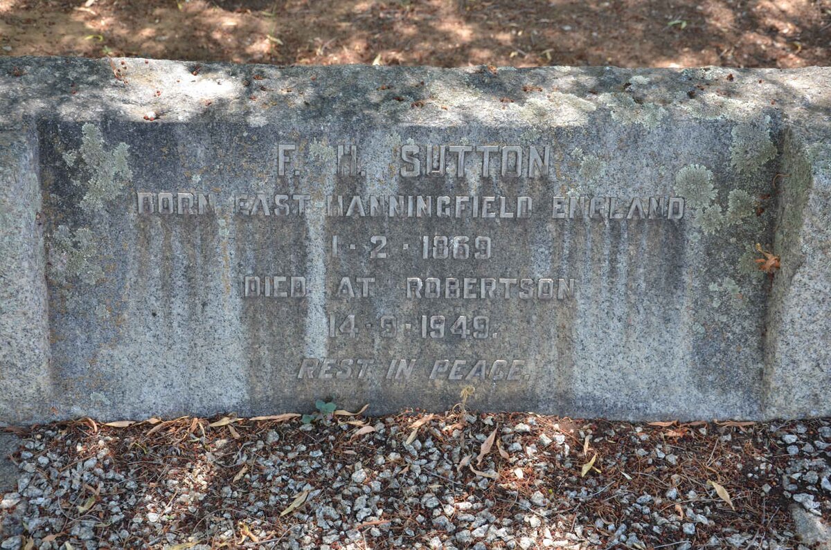 SUTTON F.H. 1869-1949
