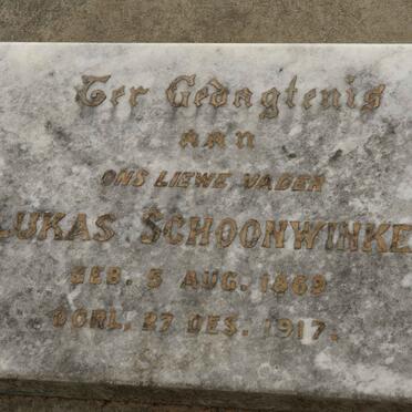 SCHOONWINKEL Lukas 1869-1917