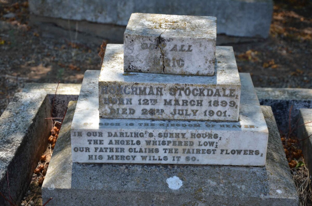 STOCKDALE Eric Runchman 1899-1901