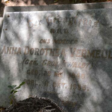 VERMEULEN Anna Dorothea nee GROENEWALDT 1848-1935