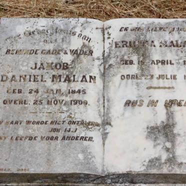 MALAN Jakob Daniel 1845-1909 &amp; Ermina 1853-1939