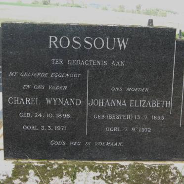 ROSSOUW Charel Wynand 1896-1971 &amp; Johanna Elizabeth BESTER 1895-1972