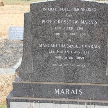 MARAIS Pieter Rossouw 1888-1956 &amp; Margaretha MALAN 1894-1959
