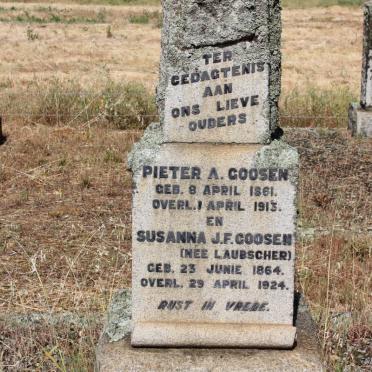 GOOSEN Pieter A. 1861-1913 &amp; Susanna J.F. LAUBSCHER 1864-1924 :: GOOSEN Aletta Catharina 1901-1905
