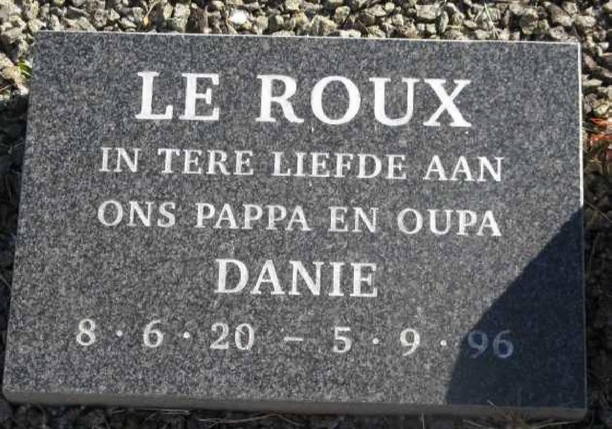 ROUX Danie, le 1920-1996