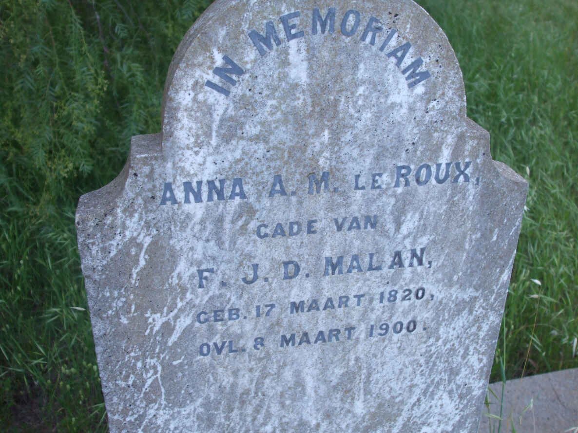 ROUX Anna A.M., le  1820-1900