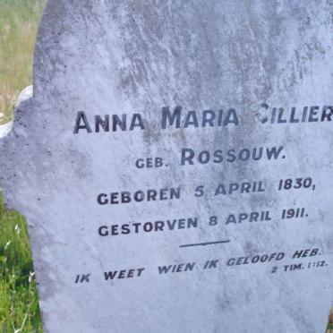 CILLIERS Anna Maria nee ROSSOUW 1830-1911