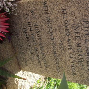 HOOGENHOUT Imker F.M. 1911-1974 &amp; Joyce Amelia MORSE 1916-2001:: HOOGENHOUT Hilda 1980-2005 