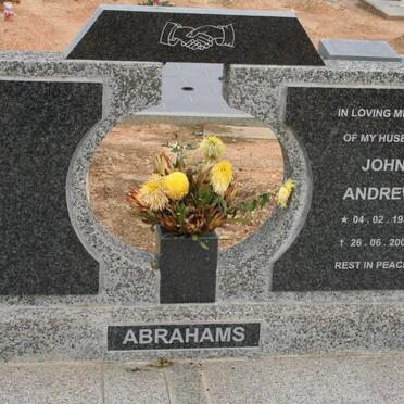 ABRAHAMS John Andrew 1930-2001