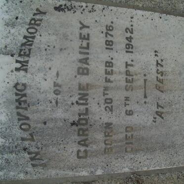 BAILEY Caroline 1876-1942