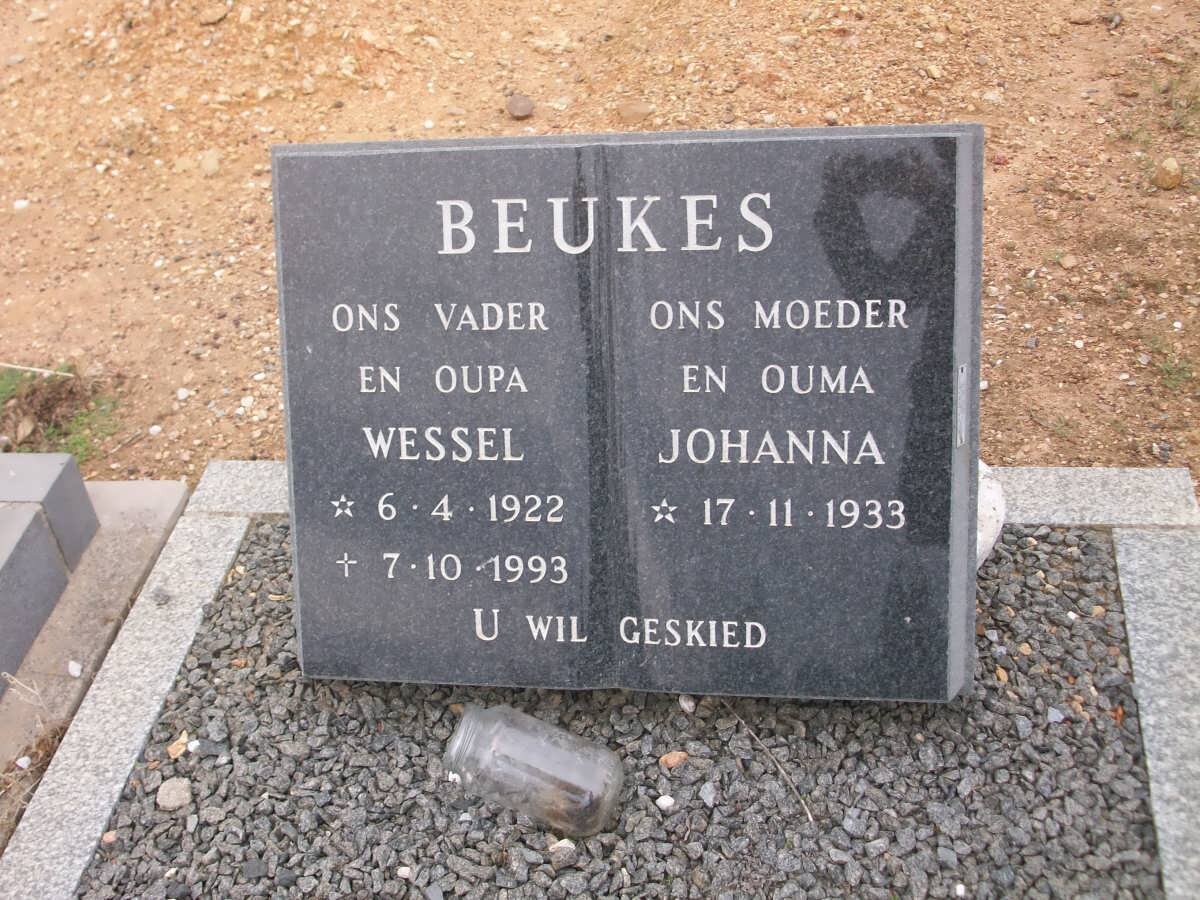 BEUKES Wessel 1922-1993 &amp; Johanna 1933-