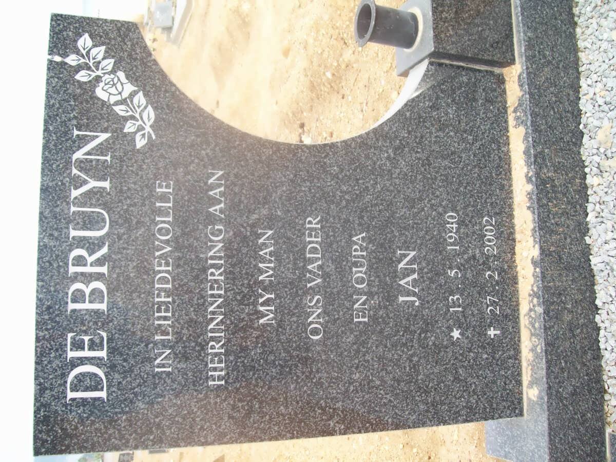 BRUYN Jan, de 1940-2002