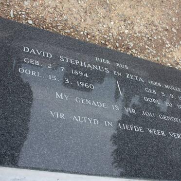 BRONKHORST David Stephanus 1894-1960 &amp; Zeta MULLER 1896-1977