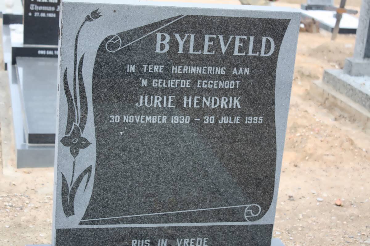 BYLEVELD Jurie Hendrik 1930-1995
