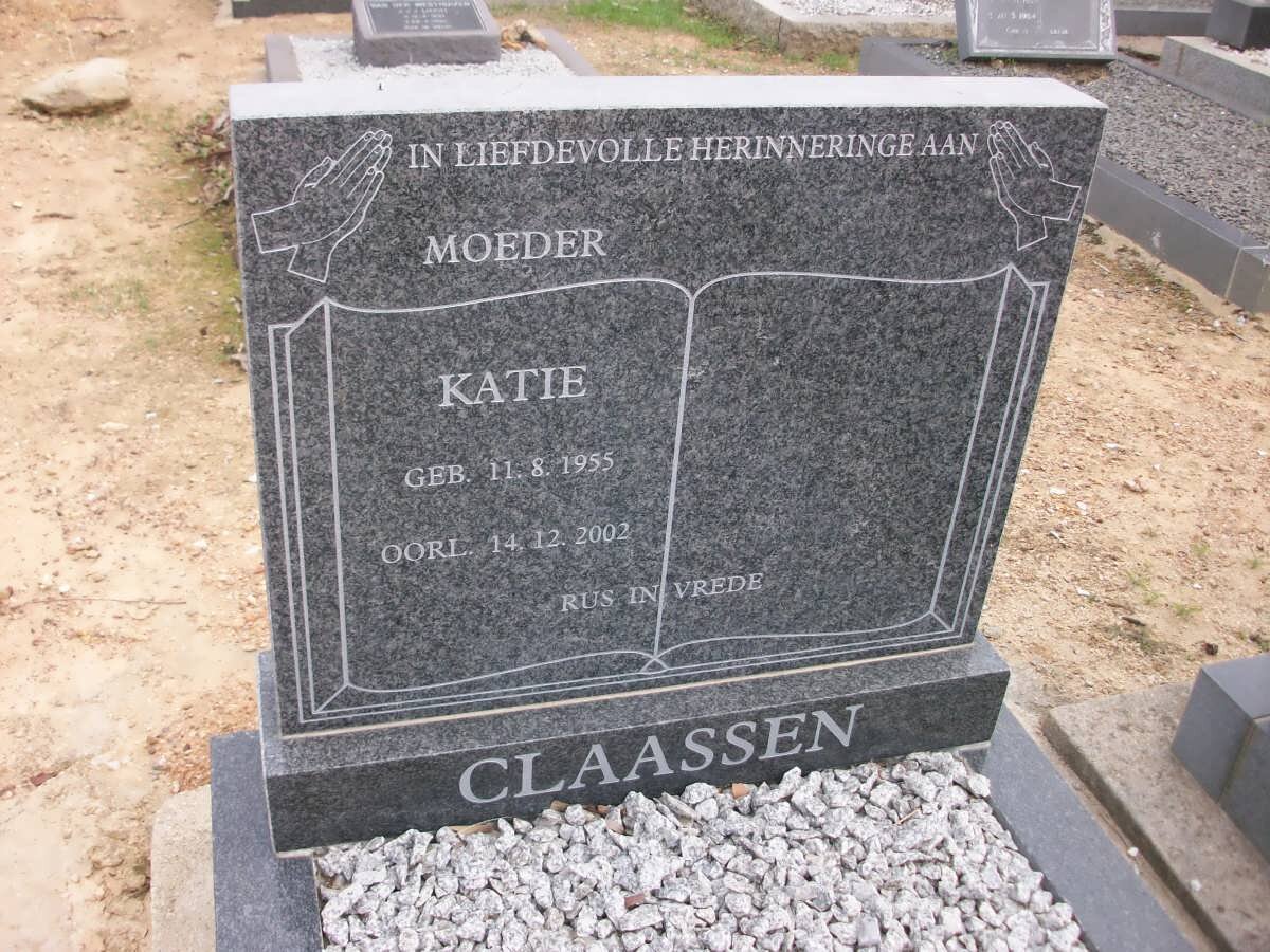 CLAASSEN Katie 1955-2002