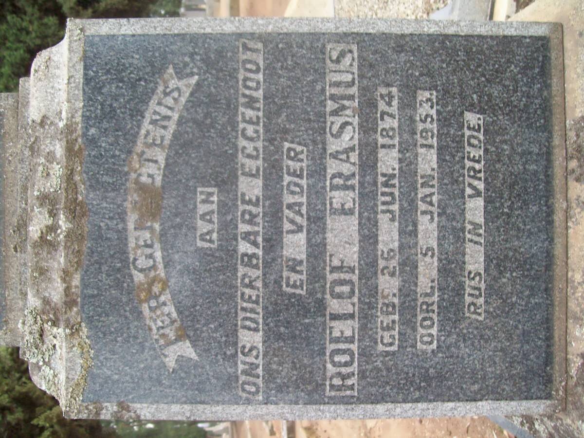 ERASMUS Roelof 1874-1953