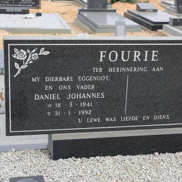 FOURIE Daniel Johannes 1941-1992