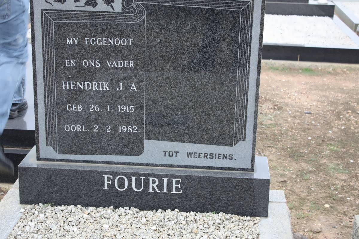 FOURIE Hendrik J.A. 1915-1982