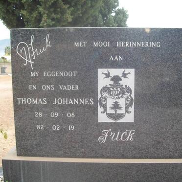 FRICK Thomas Johannes 1928-1982
