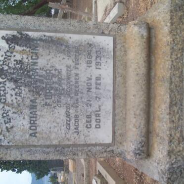 FURTER Adriana Francina nee BECK 1864-1933