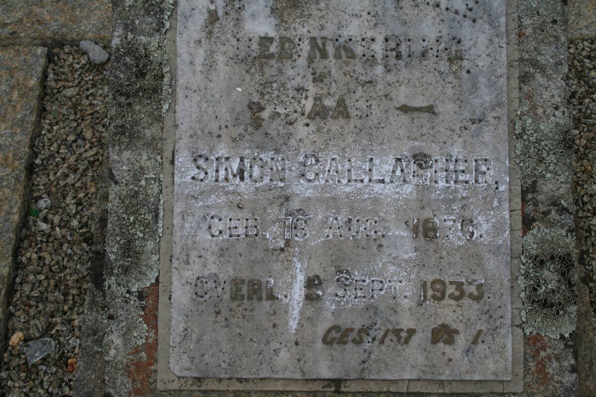 GALLAGHER Simon 1876-1933