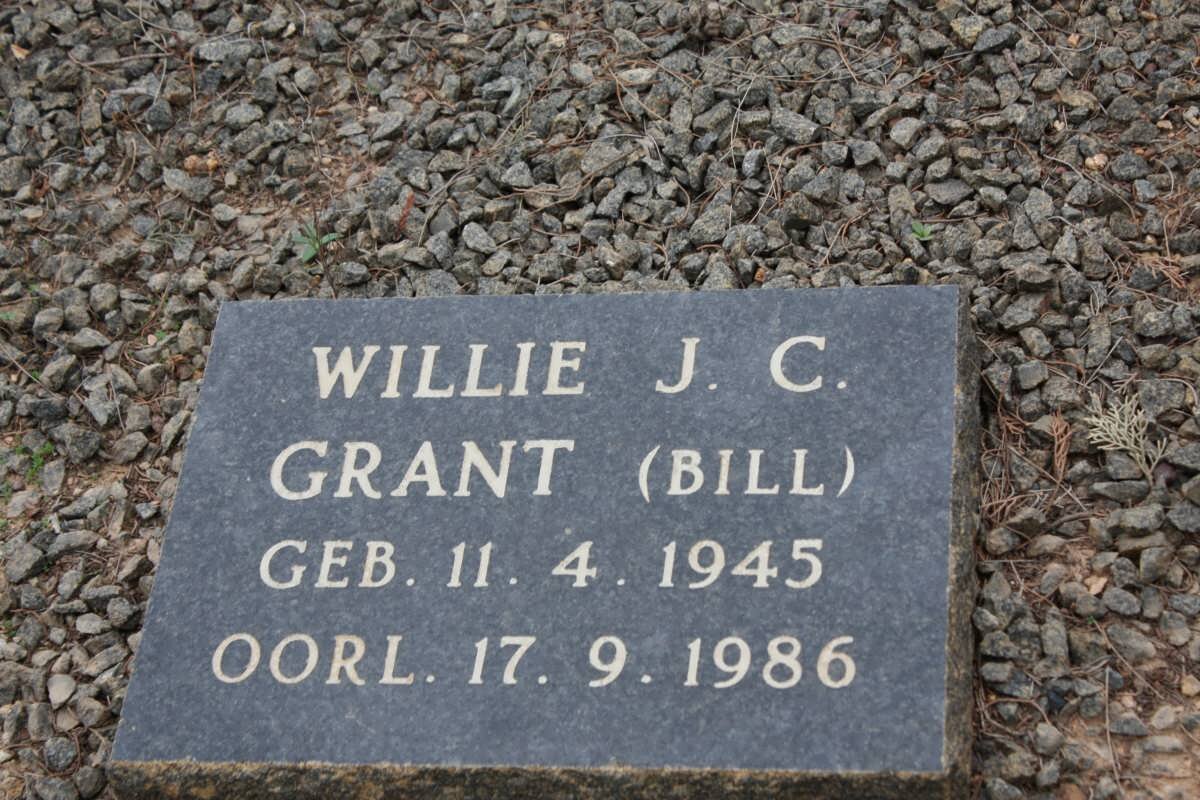 GRANT Willie J.C. 1945-1986