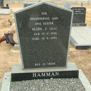 HAMMAN Alida J. 1926-1995