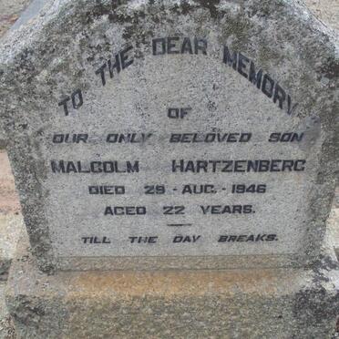 HARTZENBERG Malcolm -1946