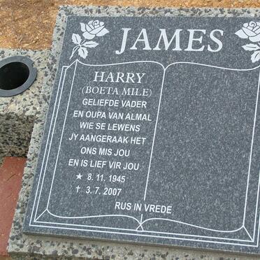 JAMES Harry 1945-2007