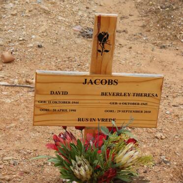 JACOBS David 1944-1998 &amp; Beverley Theresa 1945-2010