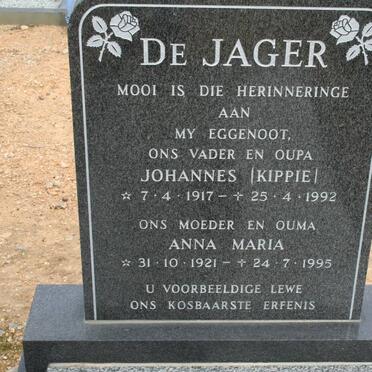 JAGER Johannes, de 1917-1992 &amp; Anna Maria 1921-1995