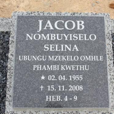 JACOB Nombuyiselo Selina 1955-2008