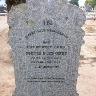 JOUBERT Pieter R. -1909