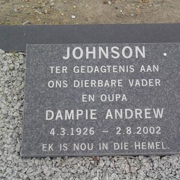 JOHNSON Dampie Andrew 1926-2002