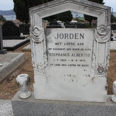 JORDEN Stephanus Albertus 1920-1973 &amp; Magdalena Johanna 1922-1994