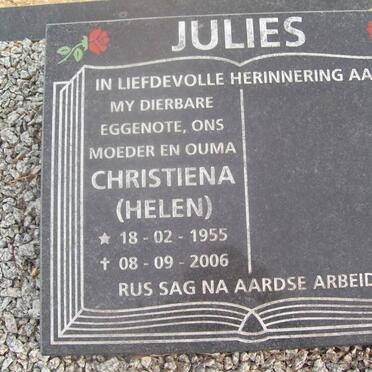 JULIES Christiena 1955-2006